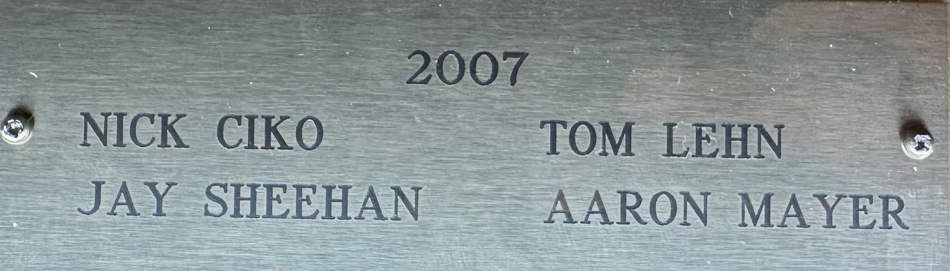 Trophy plaque