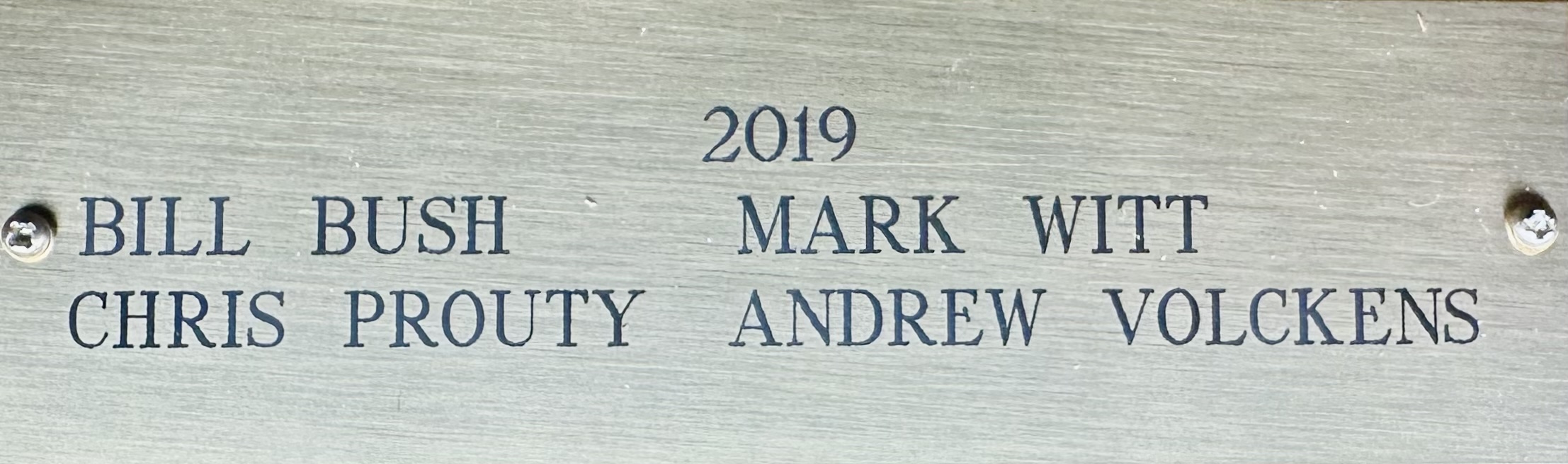 Trophy plaque